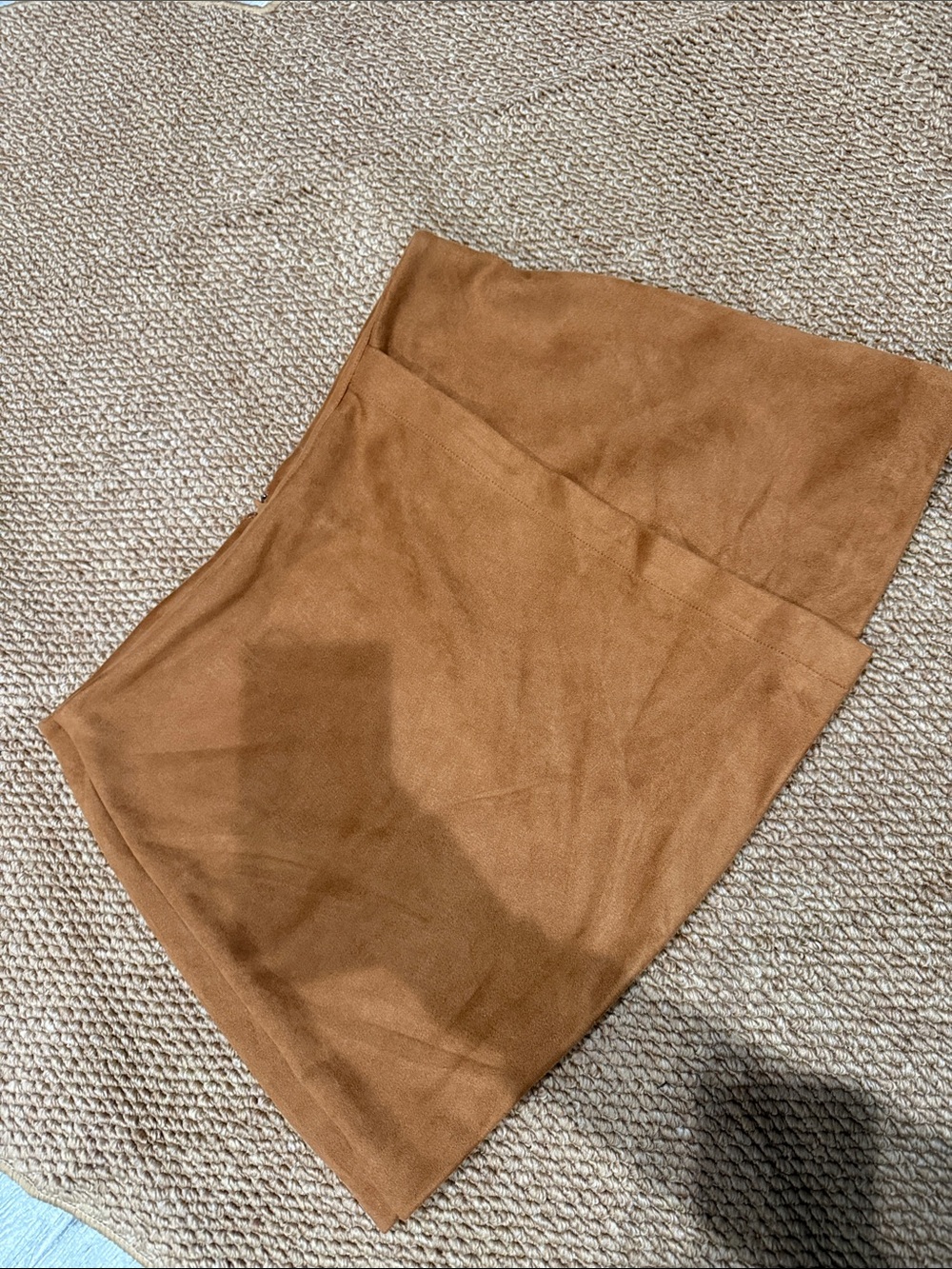Gianni Bini Tan Suede Mini Skirt